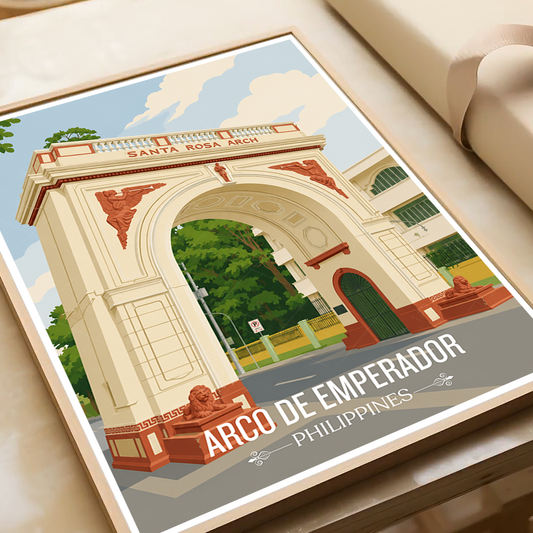 Arco de Emprerador - Philippines - Travel Wall Art Deco Poster Print - Art Print - Travel Art Poster