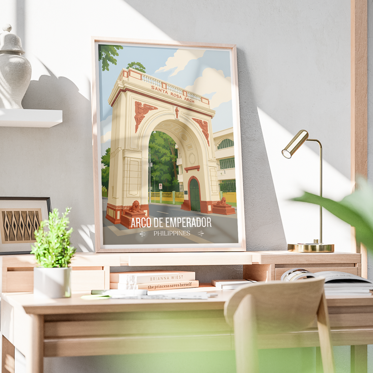 Arco de Emprerador - Philippines - Travel Wall Art Deco Poster Print - Art Print - Travel Art Poster