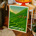 Banaue Rice Terraces - Philippines - Travel Wall Art Deco Poster Print - Art Print - Travel Art Poster
