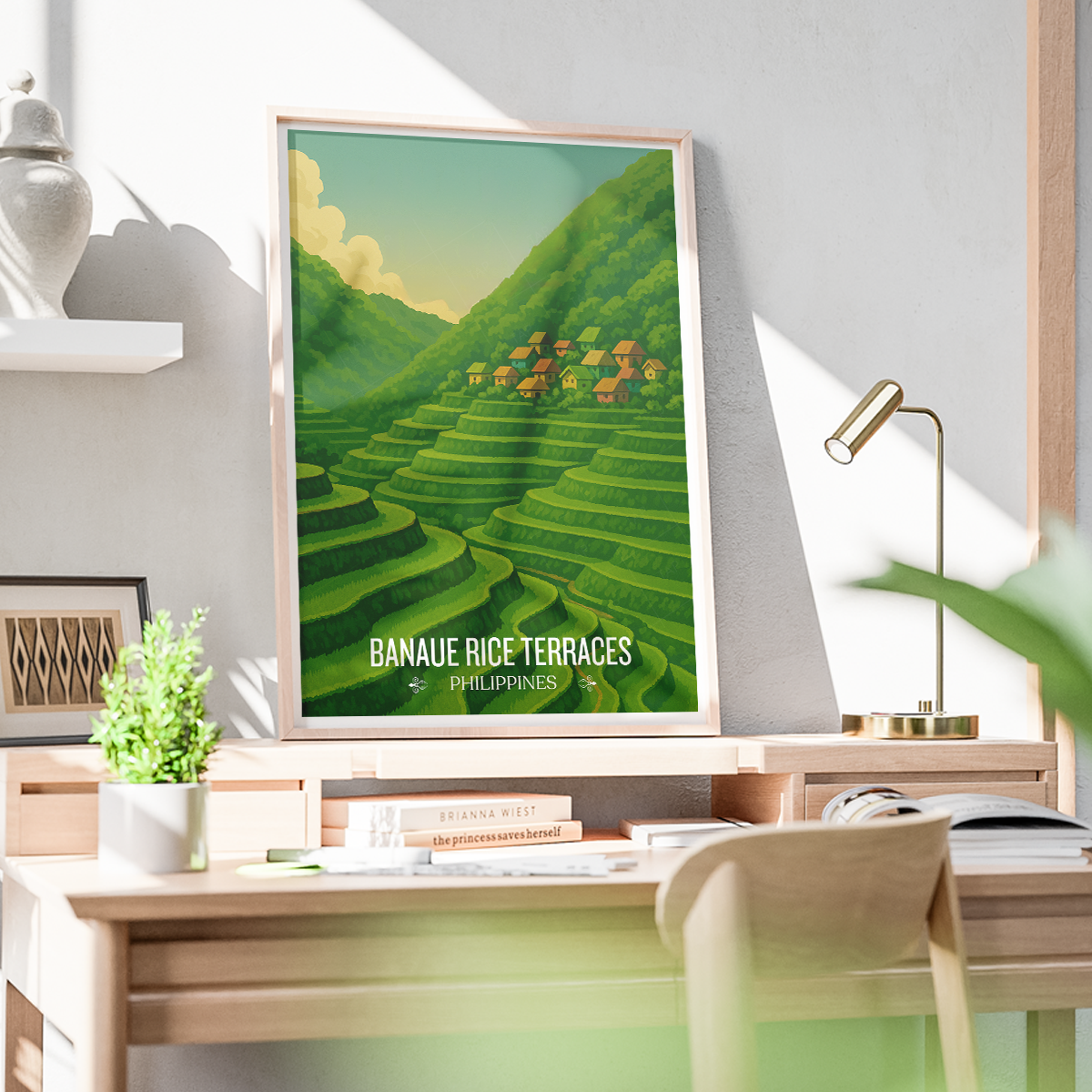 Banaue Rice Terraces - Philippines - Travel Wall Art Deco Poster Print - Art Print - Travel Art Poster