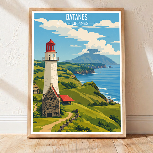 Batanes - Philippines - Travel Wall Art Deco Poster Print - Art Print - Travel Art Poster