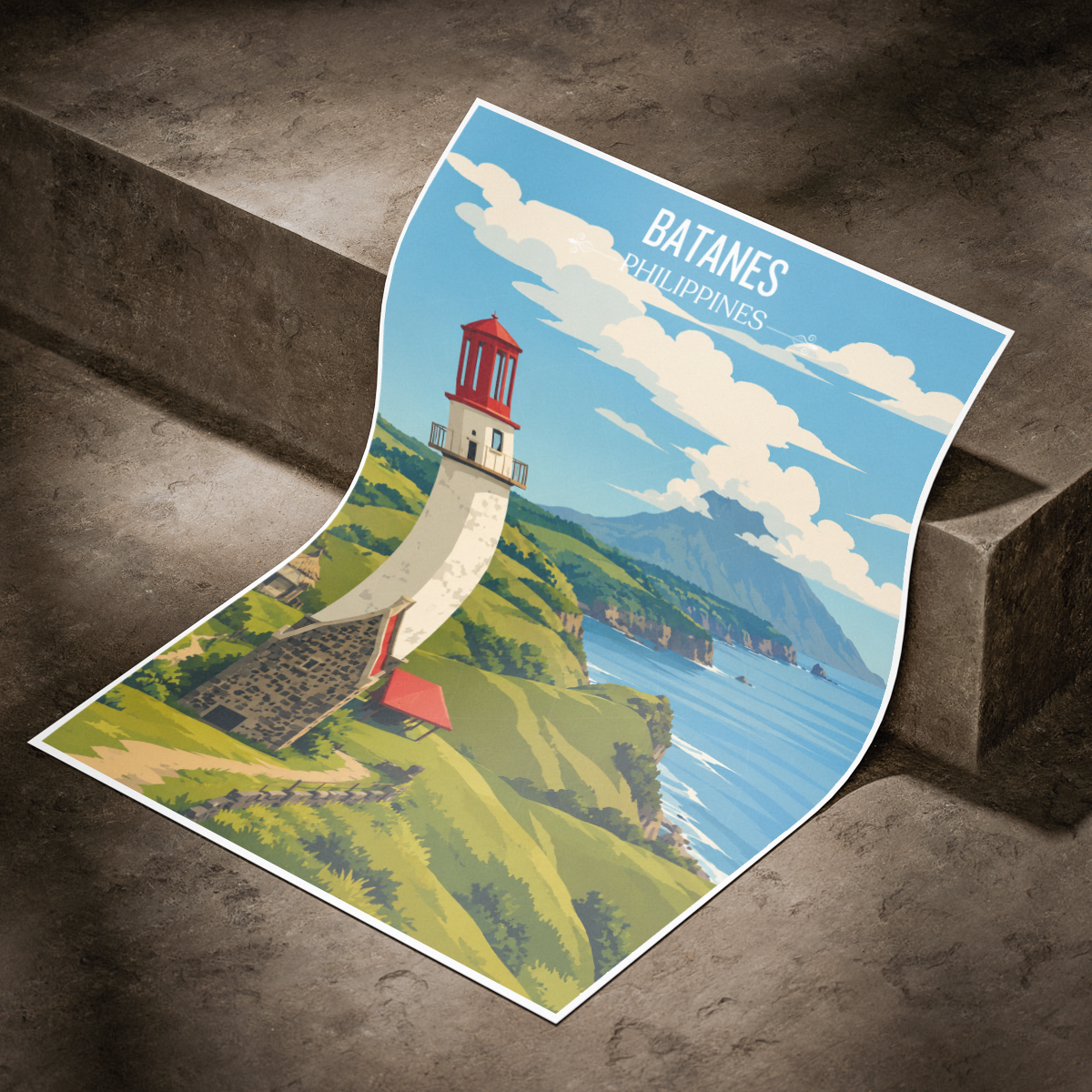 Batanes - Philippines - Travel Wall Art Deco Poster Print - Art Print - Travel Art Poster