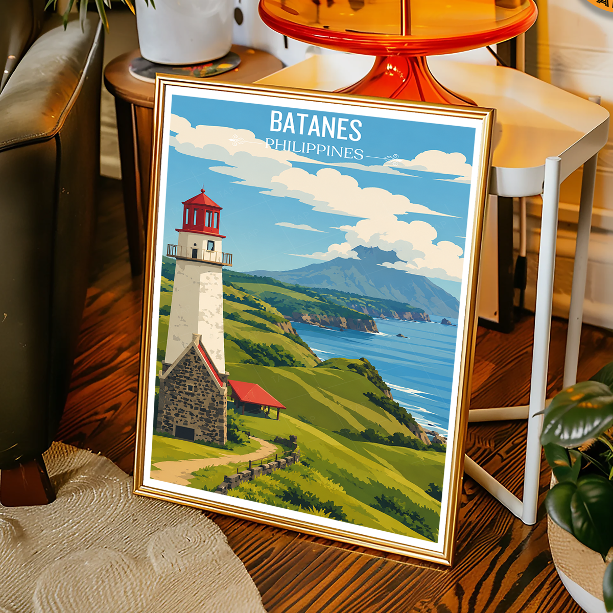 Batanes - Philippines - Travel Wall Art Deco Poster Print - Art Print - Travel Art Poster