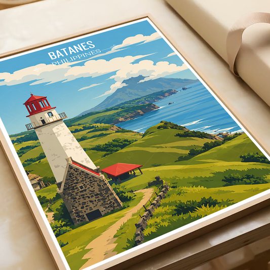 Batanes - Philippines - Travel Wall Art Deco Poster Print - Art Print - Travel Art Poster