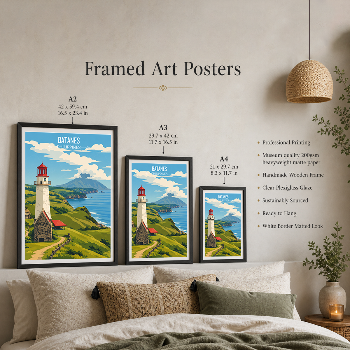 Batanes - Philippines - Travel Wall Art Deco Poster Print - Art Print - Travel Art Poster