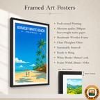 Boracay White Beach - Philippines - Travel Wall Art Deco Poster Print - Art Print - Travel Art Poster