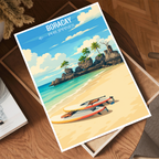 Boracay - Philippines - Travel Wall Art Deco Poster Print - Art Print - Travel Art Poster