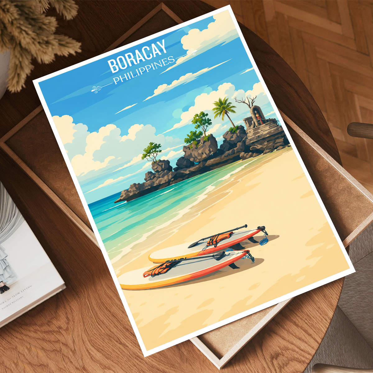 Boracay - Philippines - Travel Wall Art Deco Poster Print - Art Print - Travel Art Poster