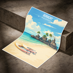 Boracay - Philippines - Travel Wall Art Deco Poster Print - Art Print - Travel Art Poster