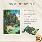 Coron - Philippines - Travel Wall Art Deco Poster Print - Art Print - Travel Art Poster