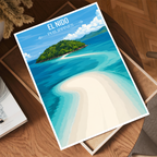 El Nido - Philippines - Travel Wall Art Deco Poster Print - Art Print - Travel Art Poster