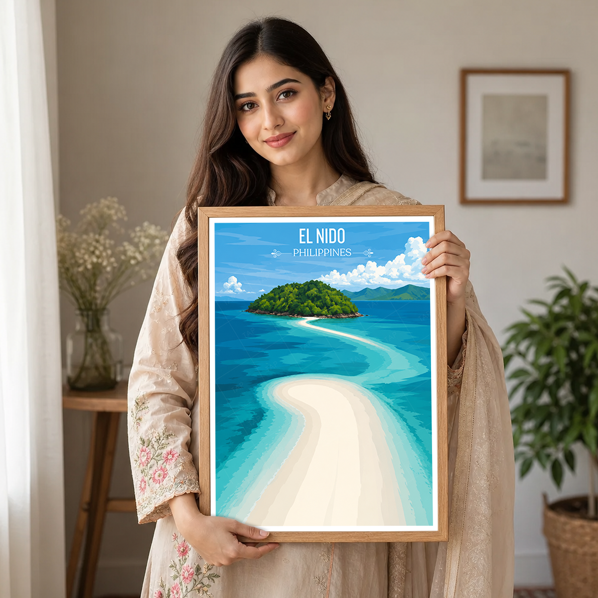 El Nido - Philippines - Travel Wall Art Deco Poster Print - Art Print - Travel Art Poster