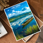Lake Danao - Philippines - Travel Wall Art Deco Poster Print - Art Print - Travel Art Poster