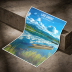Lake Danao - Philippines - Travel Wall Art Deco Poster Print - Art Print - Travel Art Poster