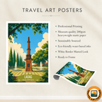 Laoag - Philippines - Travel Wall Art Deco Poster Print - Art Print - Travel Art Poster