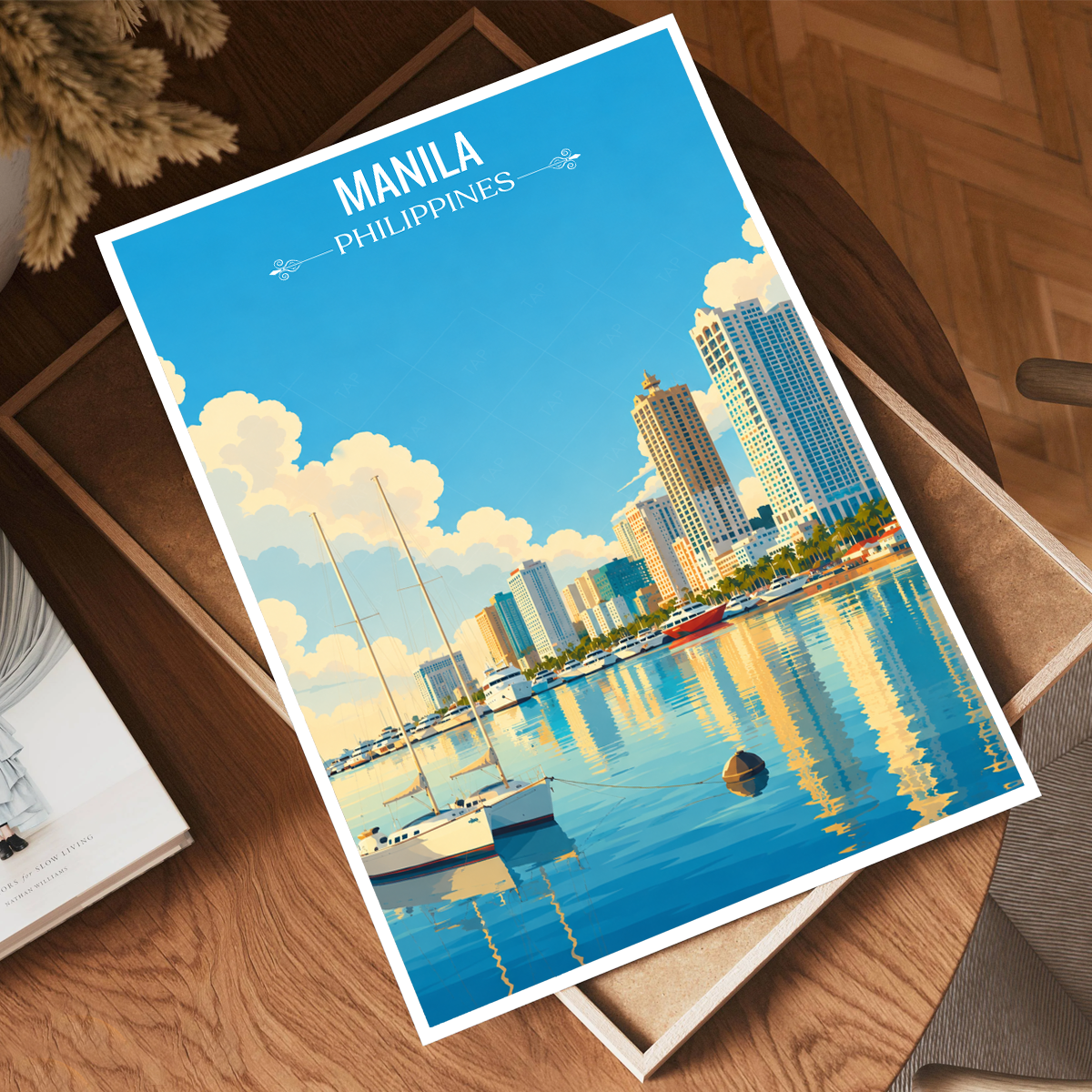 Manila - Philippines - Travel Wall Art Deco Poster Print - Art Print - Travel Art Poster