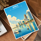 Manila - Philippines - Travel Wall Art Deco Poster Print - Art Print - Travel Art Poster