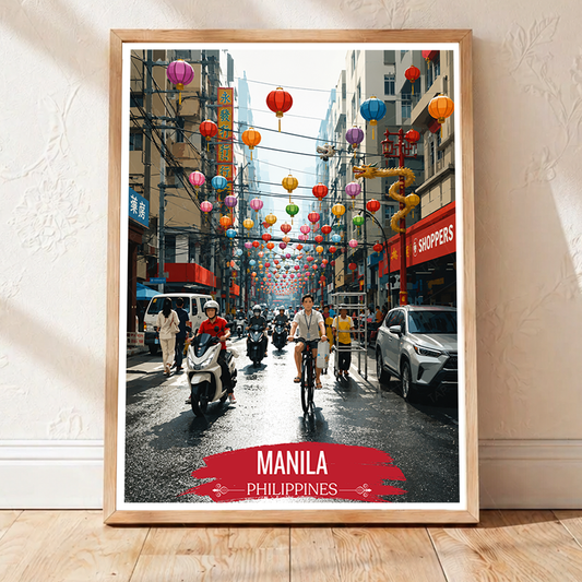 Manila - Philippines - Travel Wall Art Deco Poster Print - Art Print - Travel Art Poster