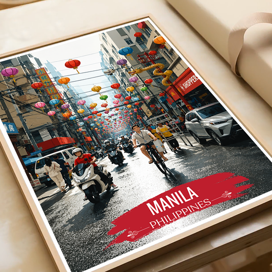 Manila - Philippines - Travel Wall Art Deco Poster Print - Art Print - Travel Art Poster