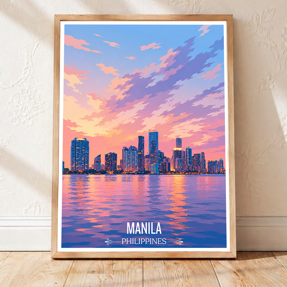 Manila - Philippines - Travel Wall Art Deco Poster Print - Art Print - Travel Art Poster