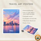Manila - Philippines - Travel Wall Art Deco Poster Print - Art Print - Travel Art Poster