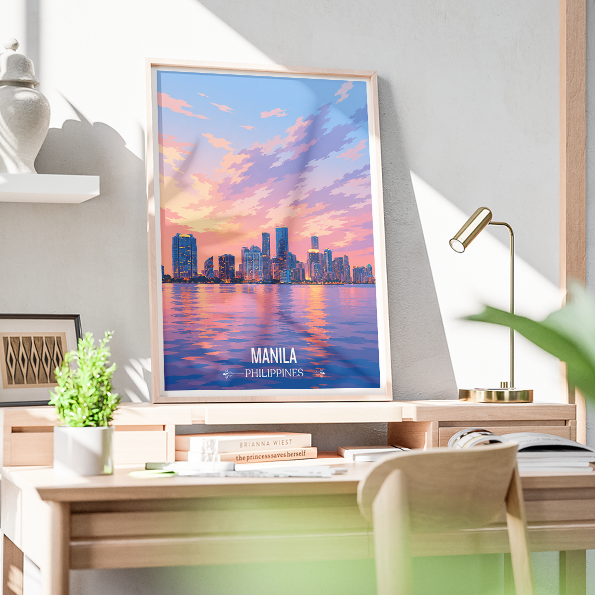Manila - Philippines - Travel Wall Art Deco Poster Print - Art Print - Travel Art Poster