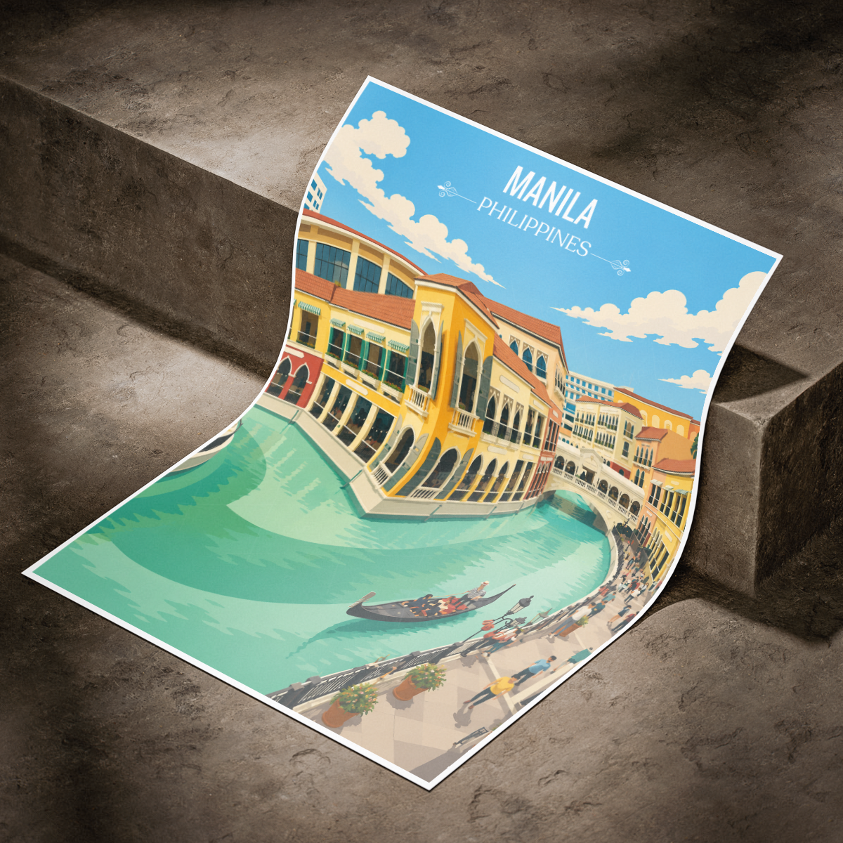 Manila - Philippines - Travel Wall Art Deco Poster Print - Art Print - Travel Art Poster