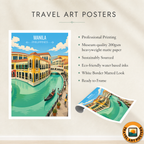 Manila - Philippines - Travel Wall Art Deco Poster Print - Art Print - Travel Art Poster