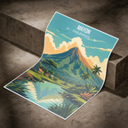 Mayon - Philippines - Travel Wall Art Deco Poster Print - Art Print - Travel Art Poster