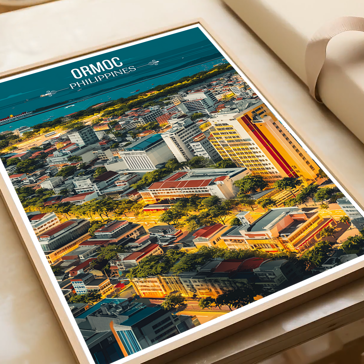Ormoc - Philippines - Travel Wall Art Deco Poster Print - Art Print - Travel Art Poster