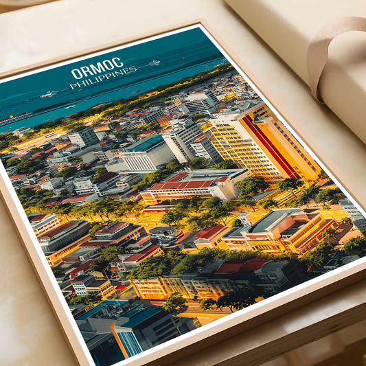 Ormoc - Philippines - Travel Wall Art Deco Poster Print - Art Print - Travel Art Poster