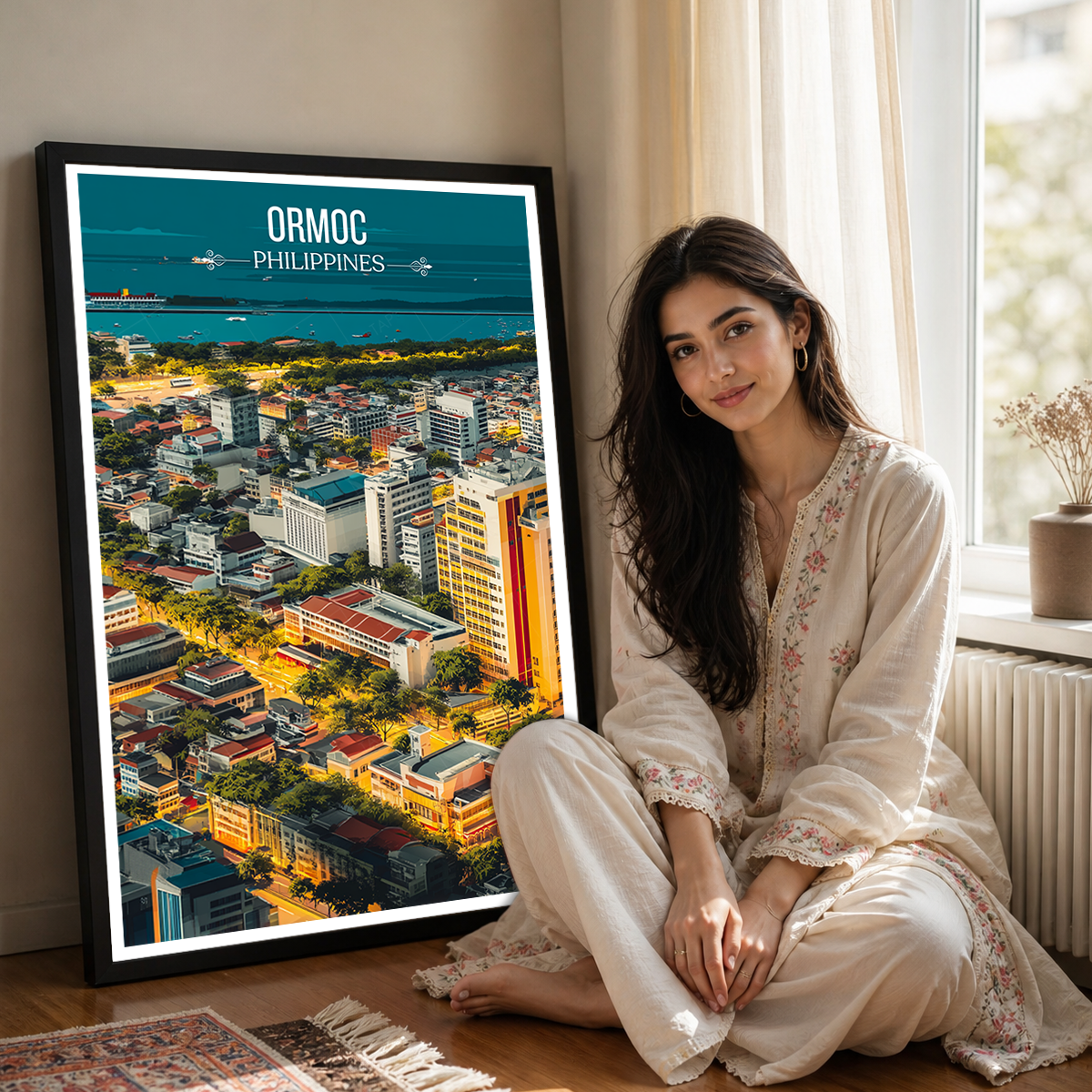 Ormoc - Philippines - Travel Wall Art Deco Poster Print - Art Print - Travel Art Poster