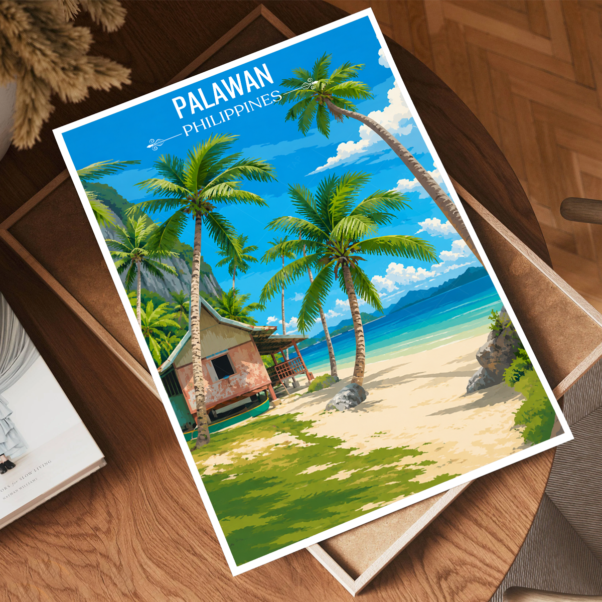 Palawan - Philippines - Travel Wall Art Deco Poster Print - Art Print - Travel Art Poster