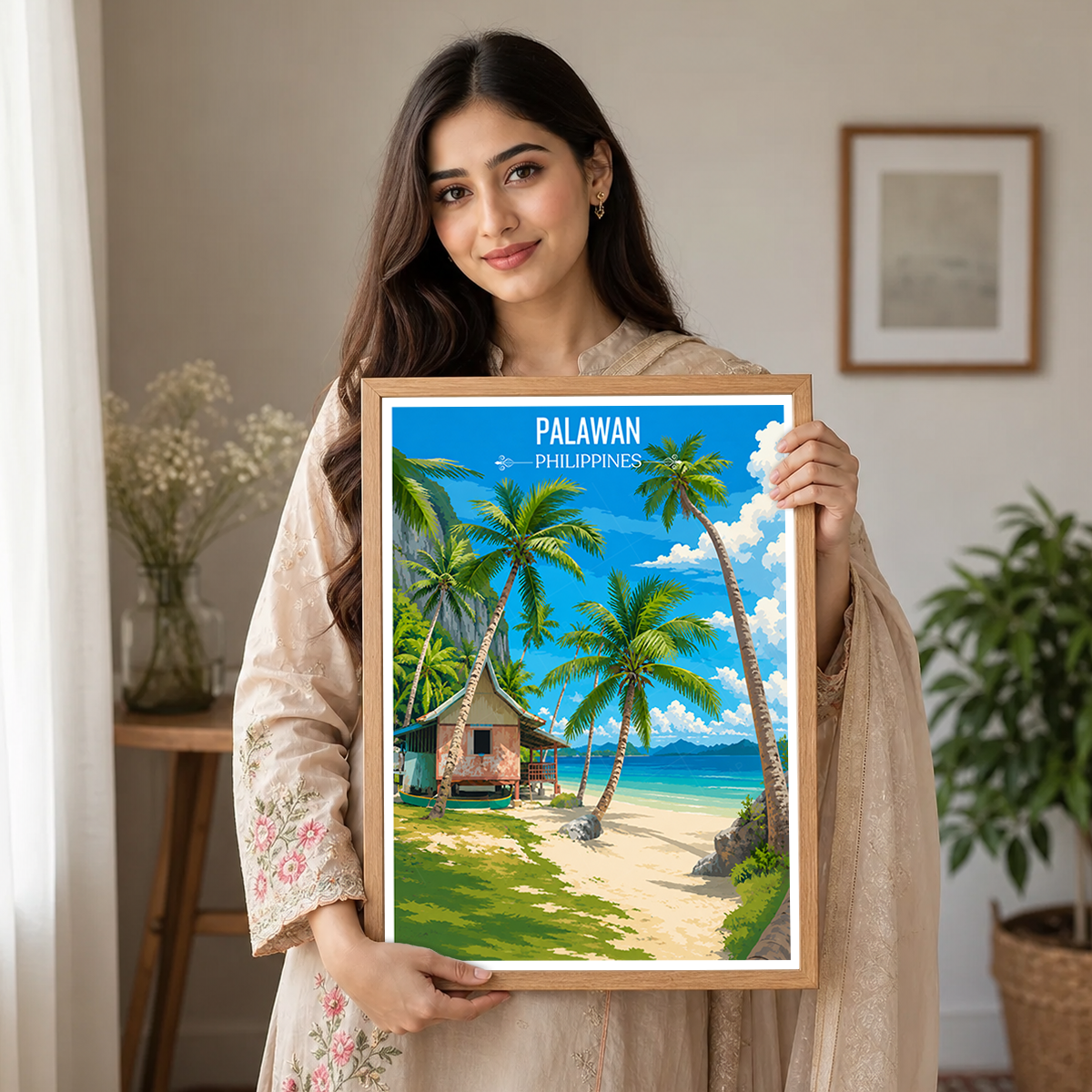 Palawan - Philippines - Travel Wall Art Deco Poster Print - Art Print - Travel Art Poster