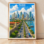 Palawan - Philippines - Travel Wall Art Deco Poster Print - Art Print - Travel Art Poster