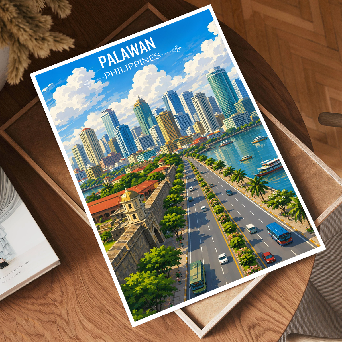 Palawan - Philippines - Travel Wall Art Deco Poster Print - Art Print - Travel Art Poster