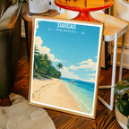 Siargao - Philippines - Travel Wall Art Deco Poster Print - Art Print - Travel Art Poster