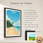 Siargao - Philippines - Travel Wall Art Deco Poster Print - Art Print - Travel Art Poster