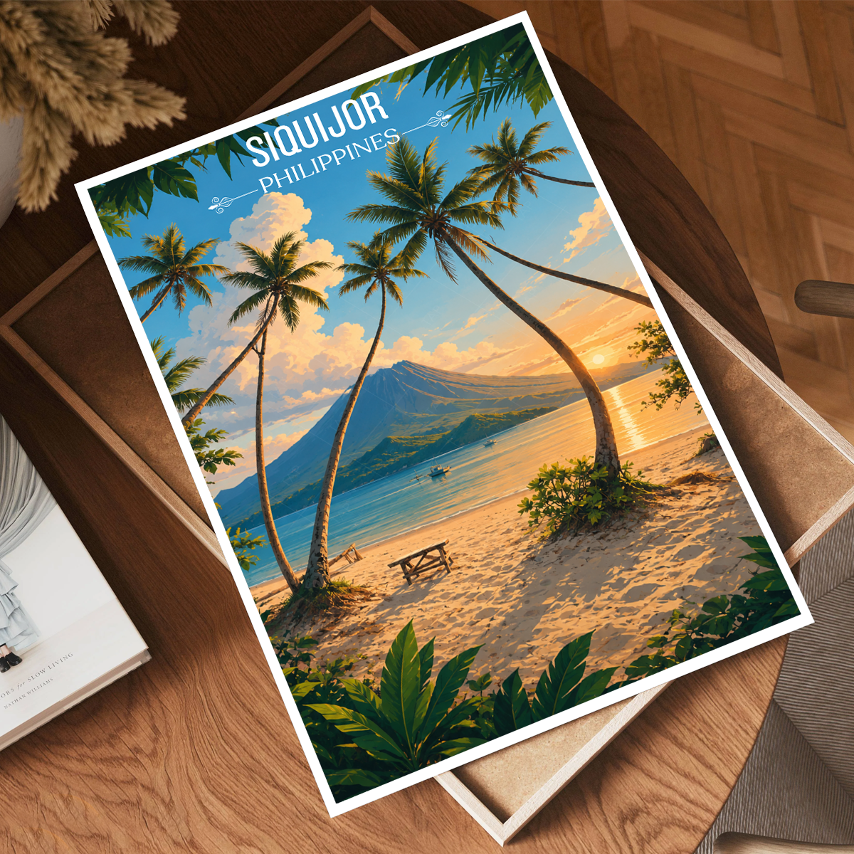 Siquijor - Philippines - Travel Wall Art Deco Poster Print - Art Print - Travel Art Poster