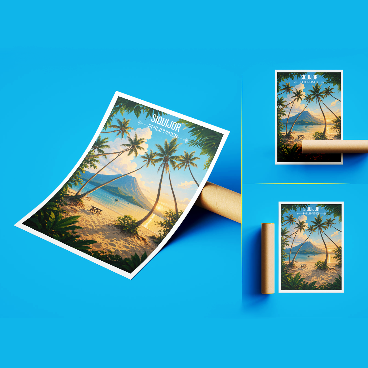 Siquijor - Philippines - Travel Wall Art Deco Poster Print - Art Print - Travel Art Poster