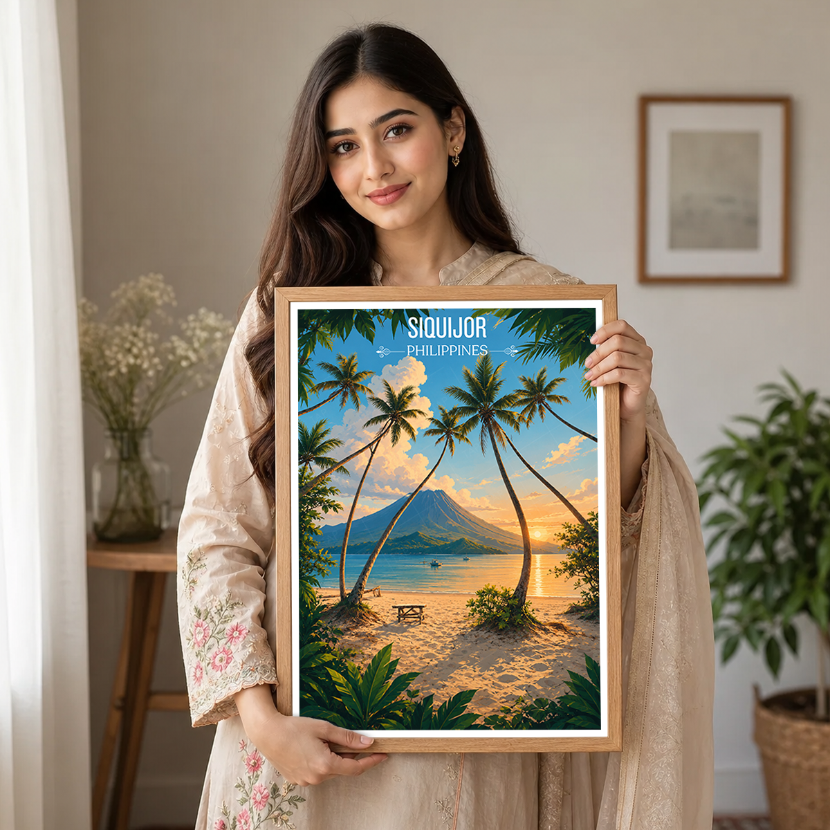 Siquijor - Philippines - Travel Wall Art Deco Poster Print - Art Print - Travel Art Poster