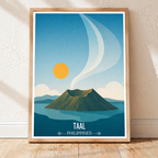 Taal - Philippines - Travel Wall Art Deco Poster Print - Art Print - Travel Art Poster