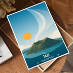 Taal - Philippines - Travel Wall Art Deco Poster Print - Art Print - Travel Art Poster