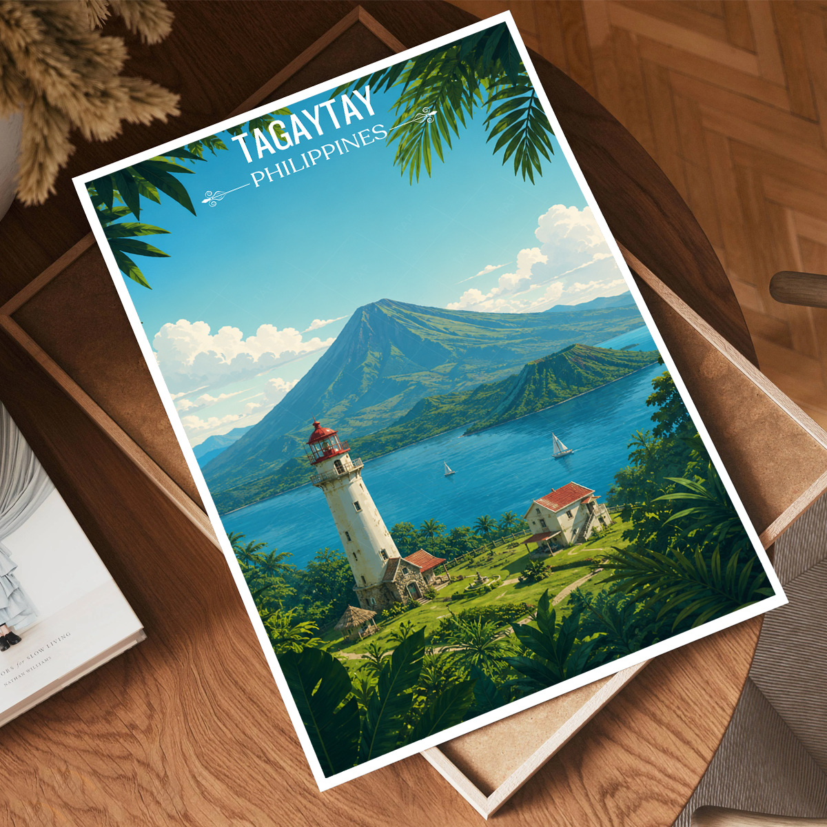 Tagaytay - Philippines - Travel Wall Art Deco Poster Print - Art Print - Travel Art Poster