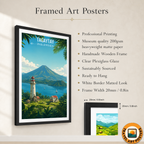 Tagaytay - Philippines - Travel Wall Art Deco Poster Print - Art Print - Travel Art Poster