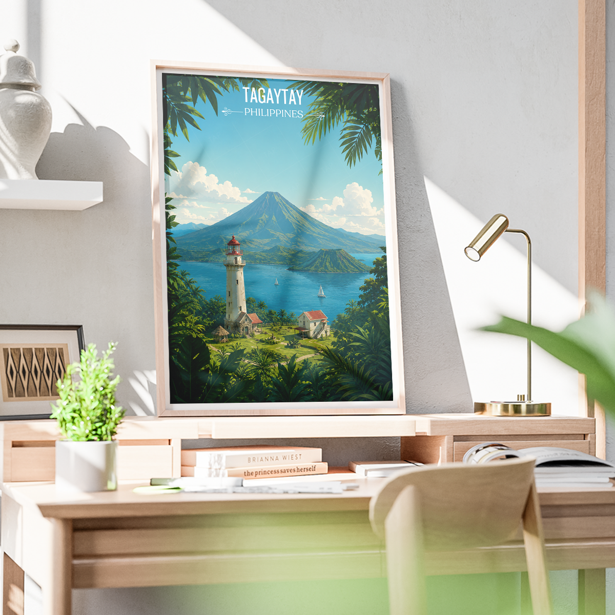 Tagaytay - Philippines - Travel Wall Art Deco Poster Print - Art Print - Travel Art Poster