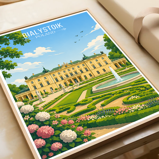 Bialystok - Poland - Travel Poster Vintage Style Wall Art Print - Art Print - Travel Art Poster
