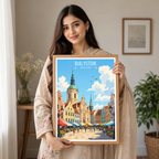 Bialystok - Poland - Travel Poster Vintage Style Wall Art Print