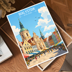Bialystok - Poland - Travel Poster Vintage Style Wall Art Print
