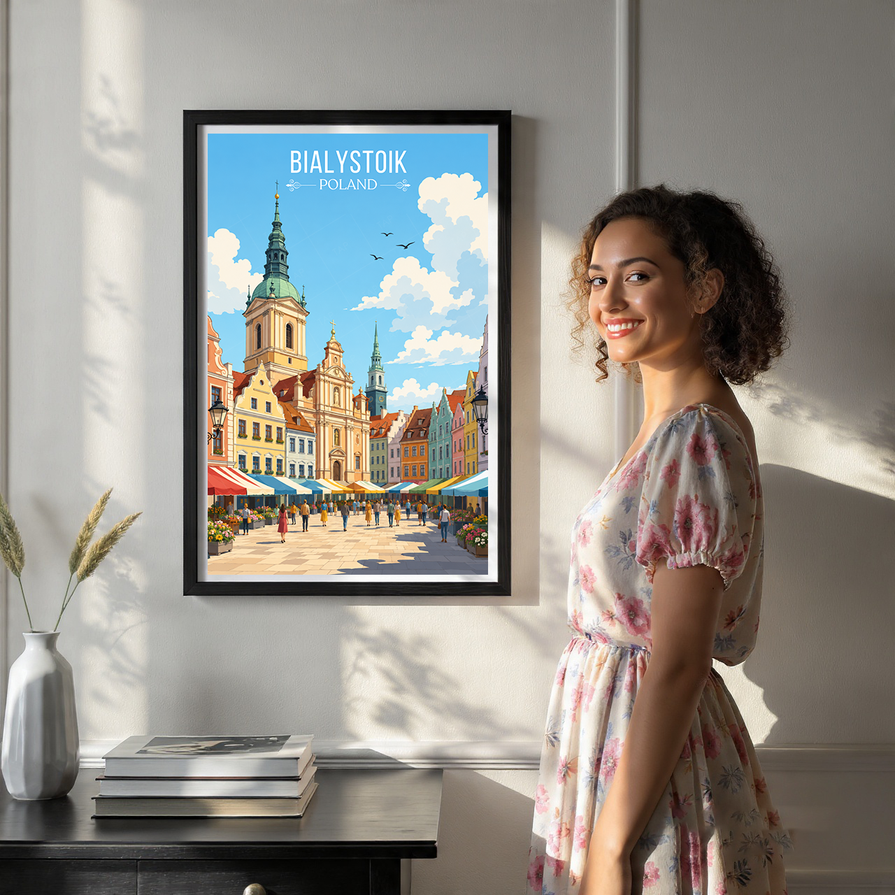 Bialystok - Poland - Travel Poster Vintage Style Wall Art Print